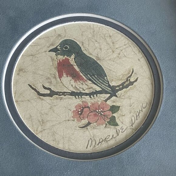 Marnie Dahl Batik Studio
Framed Signed Bird and Blossom Print - Picture 5 of 6
